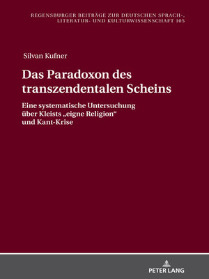 cover image of Das Paradoxon des transzendentalen Scheins